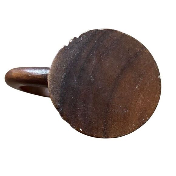 Vintage Hand Carved Wooden Tiki Mug - Picture 6 of 8